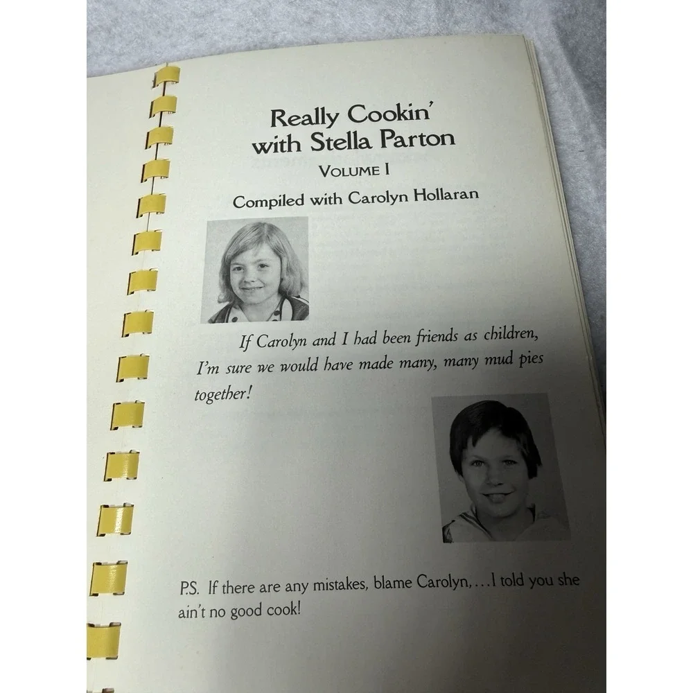Signed Stella Parton Really Cookin' Volume 1 Cookbook 1990 Vintage Dolly Sister
